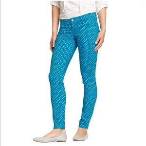 Old Navy Rock Star Polka Dot Skinny Jean 2 Petite